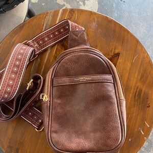 Brown Leather Crossbody/Sling Bag